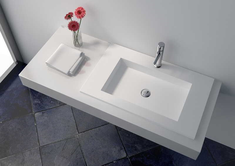 Cast Stone Solid Surface Countertop Wash Basin JZ9029 