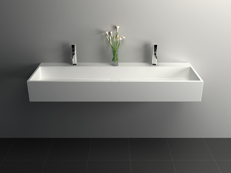 Solid Surface Seamless Bathroom Sink JZ1024