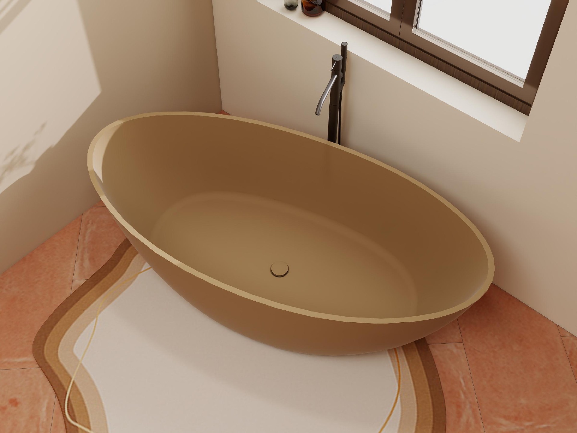 CB8643-solid surface-light camel (2)