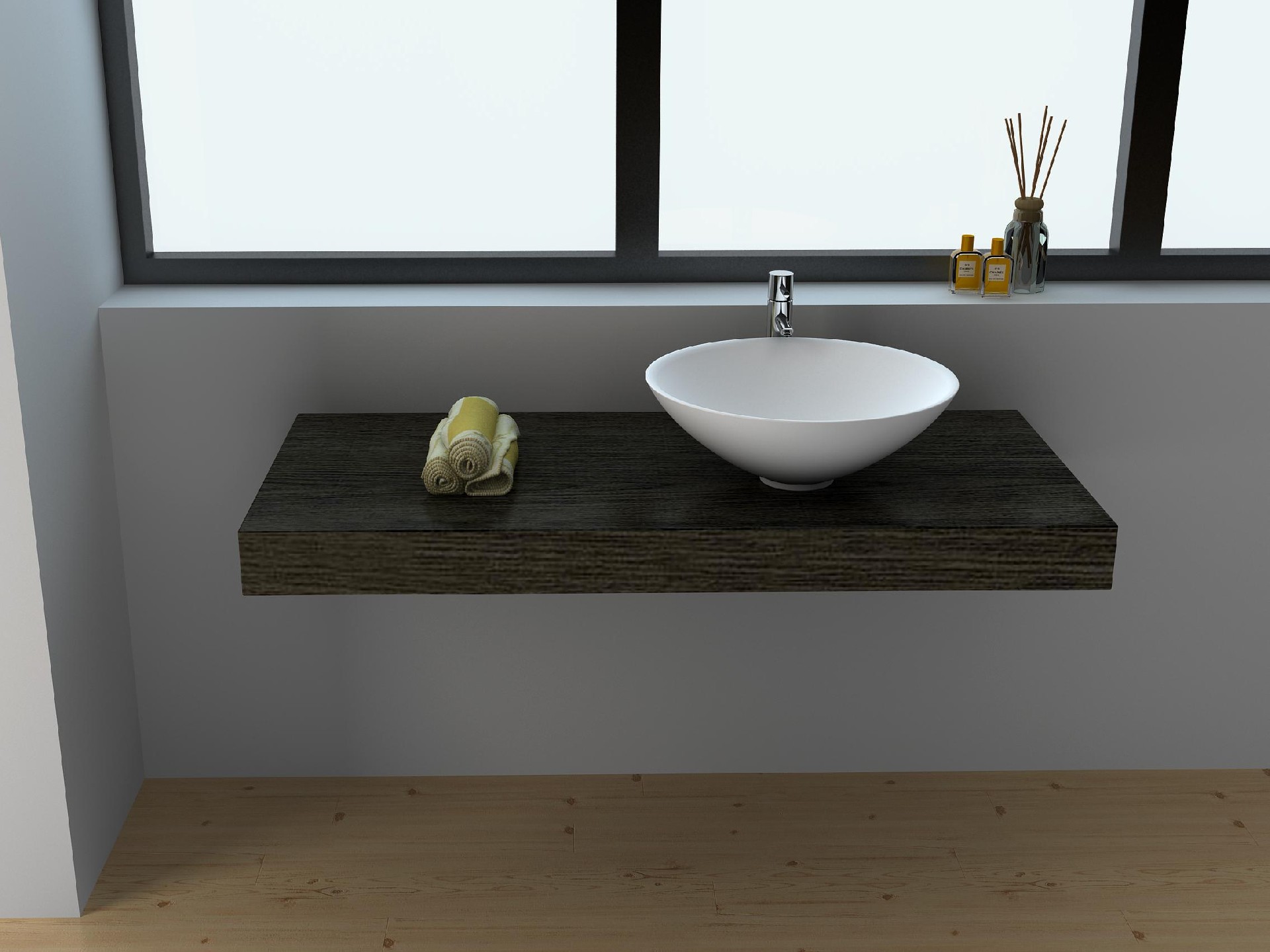 solid surface countertop basin
