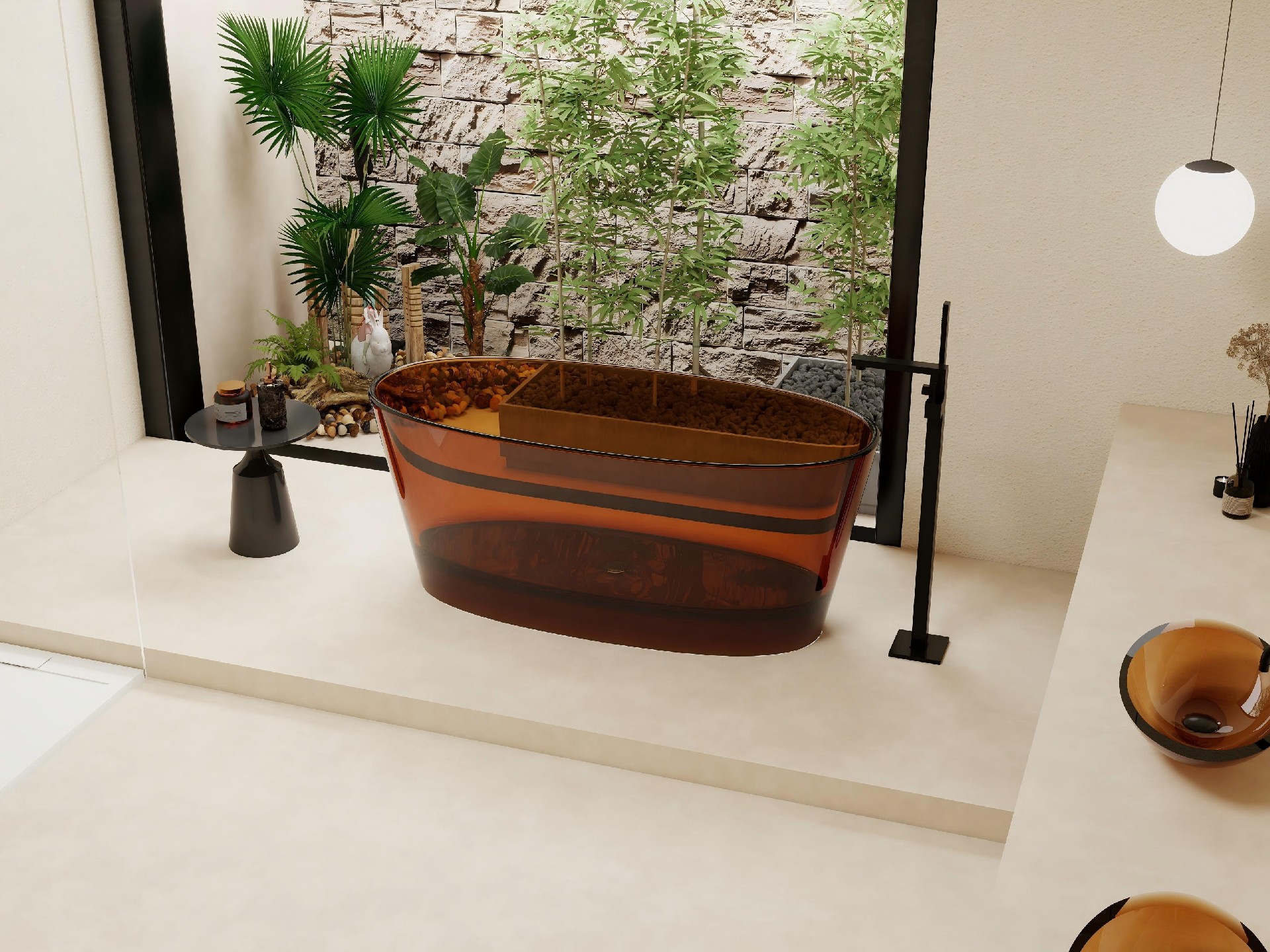 Acrylic Bathtub—Seamless, One-Piece Construction—5-Year Warranty